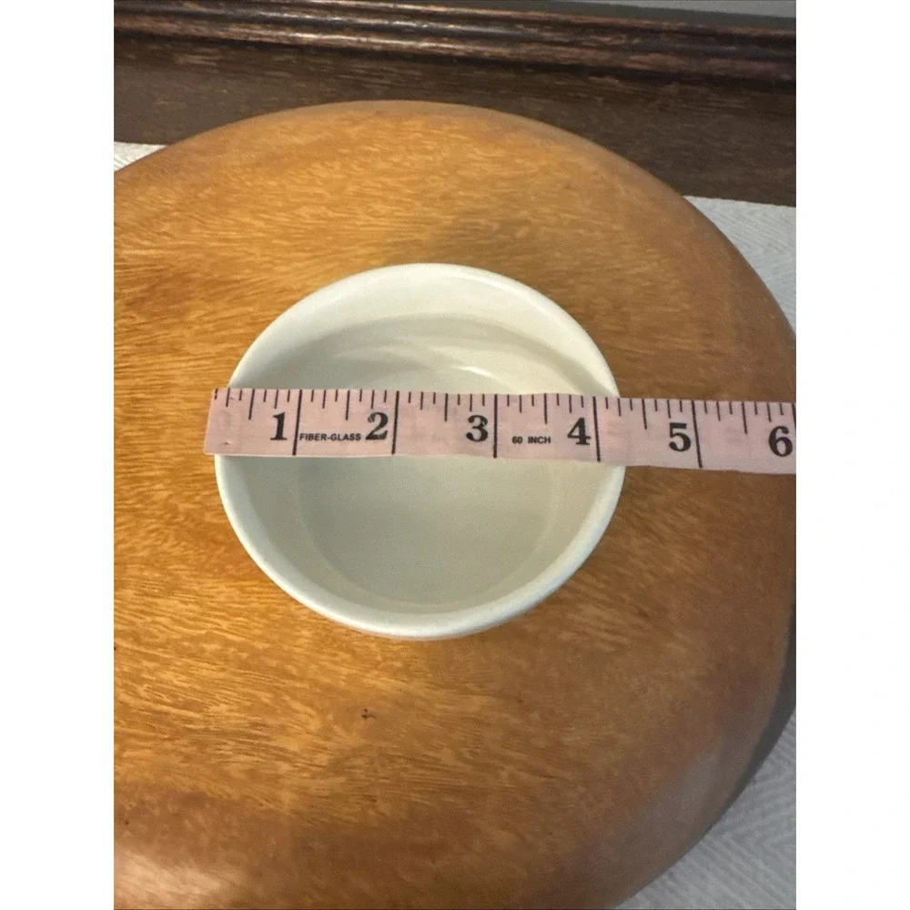 Crate & Barrel Acacia Wood Chip & Dip Bowl 423-742 Boho Retro Entertaining